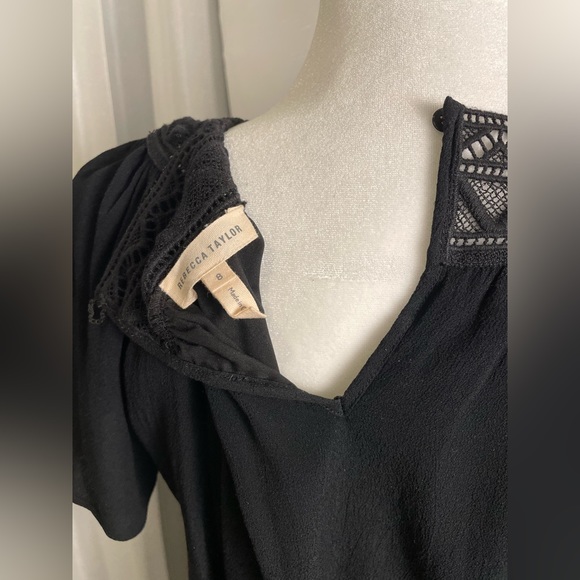 Rebecca Taylor Crepe Dress black size 8 - Picture 4 of 4